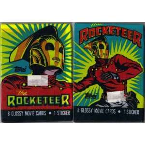   DISNEYS THE ROCKETEER 8 PACK MOVIE CARDS + STICKER 