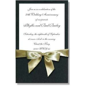  Elegant and Formal Invitations   Onyx Crystal Gold Pocket 