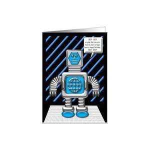  Happy Birthday 13 Year Old Robot Card: Toys & Games
