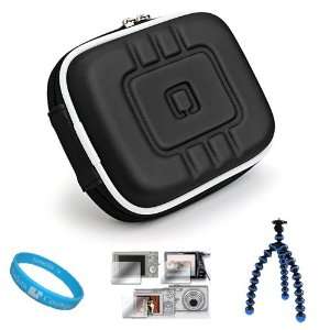 EVA Black Compact Protective Camera Carrying Case with Removable Clip 