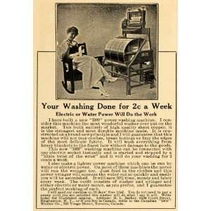  1916 Ad Washing Dry Machine Clothes Cleaning Household 