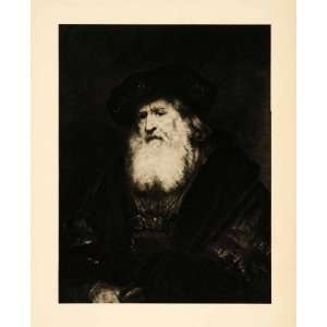  1907 Photogravure Man With Beard White Rembrandt Dutch 