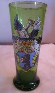 Antique Bohemian Glass Circa 1880 with Crest of Bern  