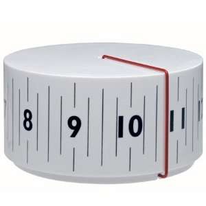    Lexon Around Analog Table Clock, White 4.25