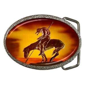 End of the Trail Indian on Horse Belt Buckle New!  