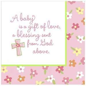  Blessed Baby Girl   Lunch Napkins 