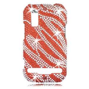 Bling Phone Shell for Motorola Photon 4G   Zebra Red   1 Pack   Case 
