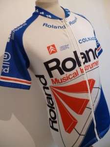   ROLAND MUSICAL INSTRUMENTS RETRO TOUR RARE CYCLING JERSEY TOP  