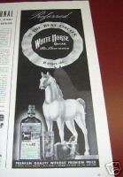 1942 White Horse Deluxe Scotch Whisky Best Circles Ad  