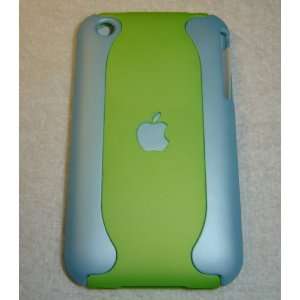  Blue / Green Hard Back Case Cover 3G 3GS, Two Color + Free Screen 
