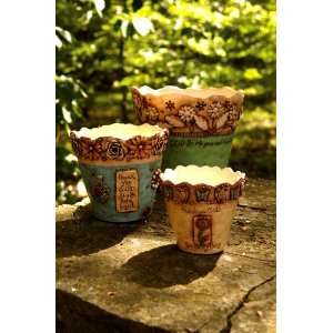  Set Of 3 Thank You God Container Patio, Lawn & Garden