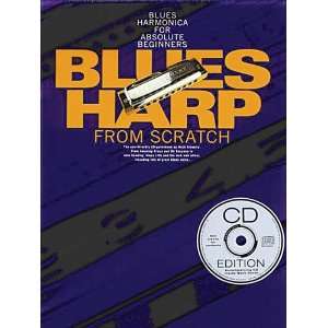  Blues Harp From Scratch   Harmonica Book and CD Package 
