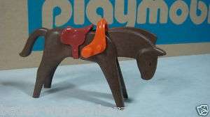 Playmobil cowboy series brown horse with saddle  