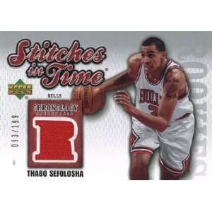  Thabo Sefolosha Upper Deck Stitches in Time Card: Sports 