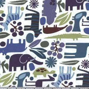  45 Wide Alexander Henry 2 D Zoo Dark Pool Fabric By The 