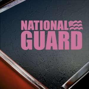  National Guard US Army Pink Decal Truck Window Pink 