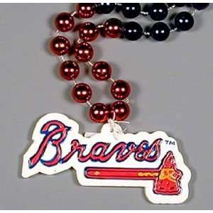  Atlanta Braves Mardi Gras Bead Necklace