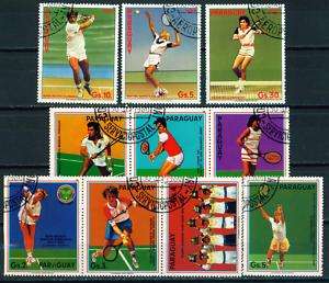 Paraguay Sport Tennis Famous Players set 1980  