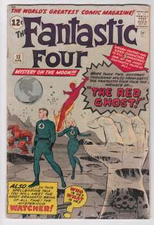 FANTASTIC FOUR # 13 Jack Kirby 1ST WATCHER 1963  