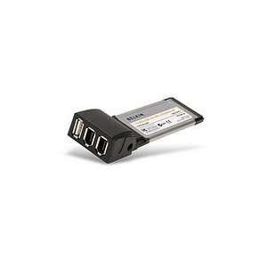  NEW Belkin 3 Port USB 2.0 and FireWire ExpressCard (F5U506 