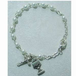   Communion Bracelet Jewelry Religious Catholic Charms Pendant: Jewelry
