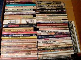 Lot 55 VINT WESTERN PAPERBACKS All books Pictured RARE TITLES 