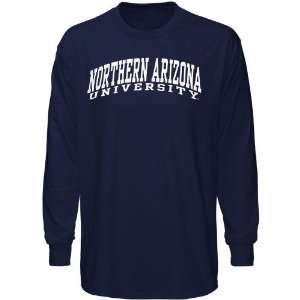  Northern Arizona Lumberjacks Navy Blue Vertical Arch Long 