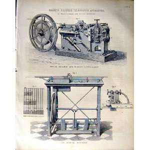  1862 Magneto Electric Telegraphic Apparatus Engineers 