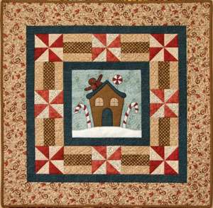 The Birdhouse Gingerbread House quilt pattern  