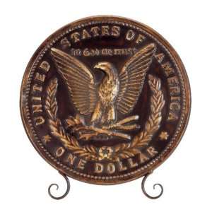  One Dollar Coin Plate with Stand