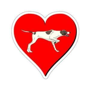Pointer Dog Love   Window Bumper Sticker