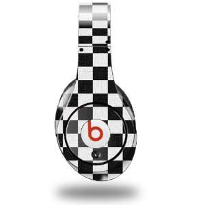 Checkered Canvas Black and White Decal Style Skin (fits genuine Beats 