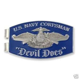 Navy Corpsman Money Clip! DOC challenge coin  