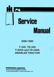 International T340 TD340 TD 340A Drive Service Manual  
