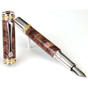  Majestic Fountain Pen   22kt Gold   Yellow Heart with 