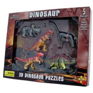  Dinosaur 3D Puzzle Set: Toys & Games