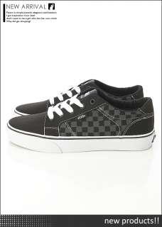 BN Vans Black Charcoal Sketch Check Bishop Shoes #V68 A  