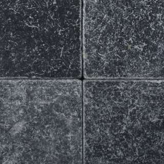 Taurus Black Marble 6 X 6 Tumbled Field Tile  