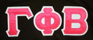 Gamma Phi Beta   Tackle Twill Letters Hoodie   S 2XL  