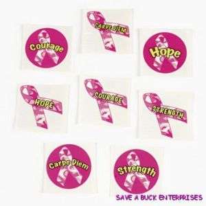 36 Pink Breast Cancer Ribbon Camouflage Tattoo sticker  