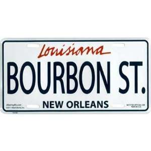  Bourbon St Louisiana License Plate Automotive