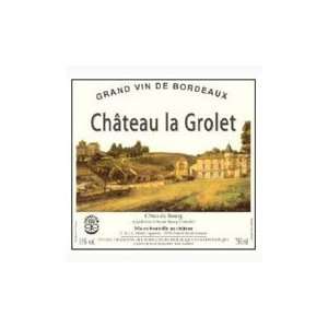    Chateau La Grolet Cotes de Bourg 2005 Grocery & Gourmet Food