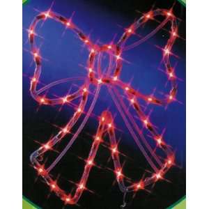  17 Lighted Red Bow Window Or Yard Christmas Decoration 