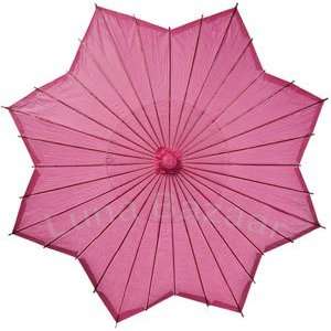  Fuchsia Pink Star 33 Inch Paper Parasol: Home & Kitchen