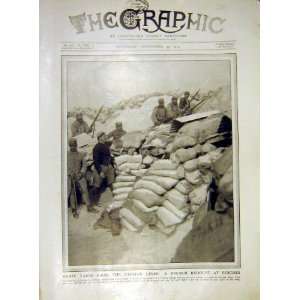    French Redoubt Perthes German Lines Trench Ww1 1915