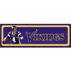   Minnesota Vikings Brett Favre Player Room Sign