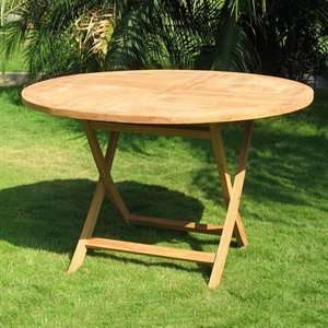  Ideal Outdoor ST 016C A Round Folding Outdoor Dining Table 