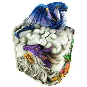    Cool Dragon Protection Puzzle Box Trinket Stash: Home & Kitchen