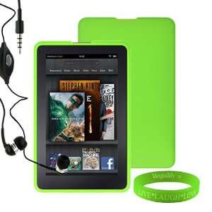  Kit, Bundle Includes Green Dust Resistant Kindle Fire Skin Cover 