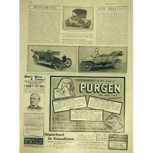  Automobile Rover Straker Squire Morgan Print 1911